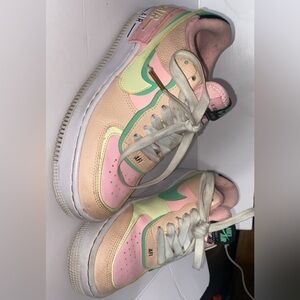 Nike Air Force 1 Shadow Artic pastel sneakers size 7 womens